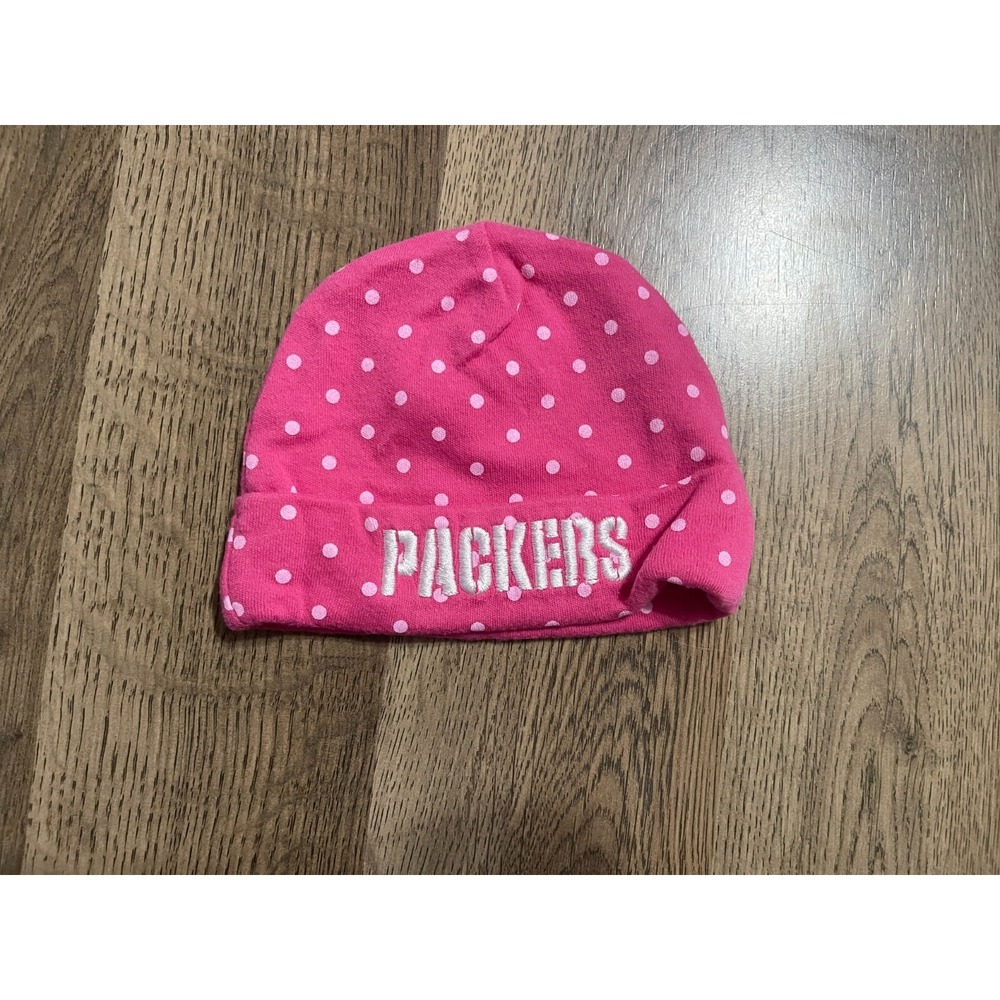 Team Apparel Hat, Baby Size 0-6 Months, Pink White, NFL PACKERS